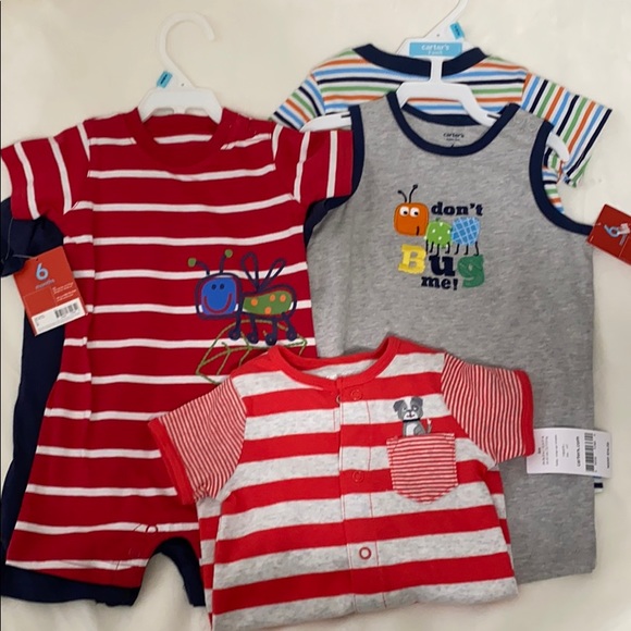 NWT Carters 6mo Romper BUNDLE - Picture 1 of 5